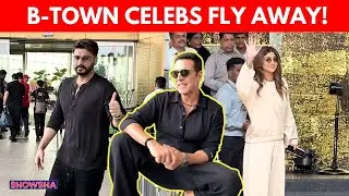 Bollywood Stars Jet Off: Akshay, Arjun, Shilpa, Neha, Jackie & Shefali Spotted In Mumbai I WATCH