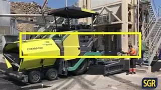 Finitrice AFW700-3 - Demo su Strada