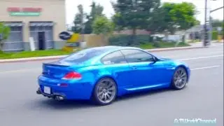 Crazy CHROME Blue BMW M6 Acceleration Sound!