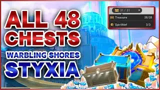 All 48 Treasure Chests & 10 Nymphs in Warbling Shores Styxia | Honkai: Star Rail