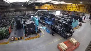 Timelapse - AVK Plastics Injection moulding machine installation