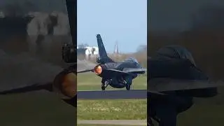 RAMSTEIN FLAG 2025 Hellenic Airforce Afterburner Takeoff with the mighty F-16 Leeuwarden #aviation