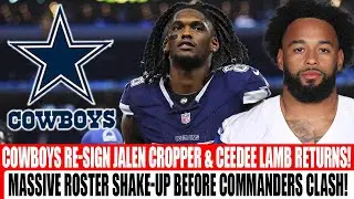 Cowboys Shock Fans With WR Shuffle Before Week 7 | Cropper Returns, Lamb Update & Pickens Future!