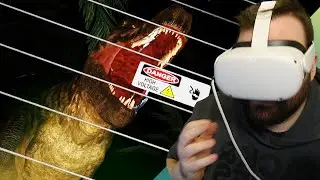 DINO PARK TOUR! Jurassic Park Style Dinosaur Tour | Prehistoric Domain VR Dinosaur Game