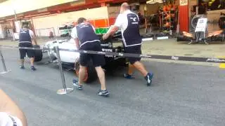 Williams FW38 after the weighing in