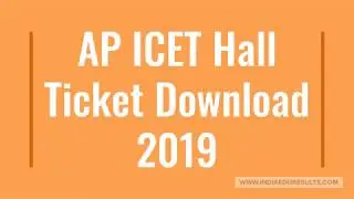 AP ICET Hall Ticket Download 2019, AP ICET Admit Card Download 2019