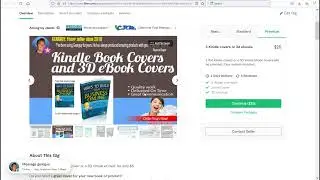 Custom Kindle book cover 3D virtual ebook cover image service Fiverr com Gearguy best gig seller