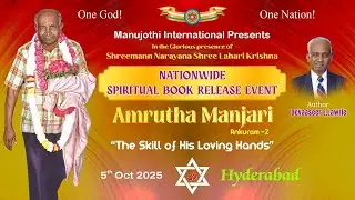 Nationwide Spiritual Book Release Event | Amrutha Manjari Telugu & Hindi | Hyderabad 05 October 2025