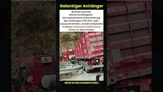 Die beeindruckende Man&ouml;vrierf&auml;higkeit dieses hydraulischen Anh&auml;ngers! 😮