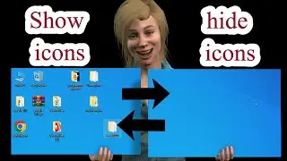 How to hide and show desktop icons win 10