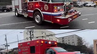 Paterson FD S-6 returning and Little Falls EMS responding. 12-27-23