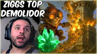 ZIGGS TOP &Eacute; REAL! Deixei o SETT MALUCO e Demoli o mapa todo hahah #ziggs #leagueoflegends #ziggstop
