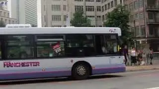 Manchester bendy bus route 135 (Scania Omnicity articulated)
