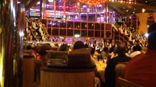 Carnival dream. Singing waiters