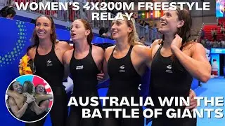 Australia vs USA Women's 4x200m Freestyle Relay &ndash; Intense Battle! 🇦🇺🇺🇸