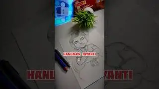 Aura of Hanuman jayanti 🕉️🔥#shorts #hanuman #drawing