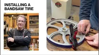Installing a Bandsaw Tire - Carter Ultra Blue Urethane