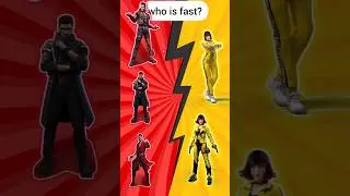 who is fast ?? kelly vs k | kelly vs Alok | free fire | #shorts