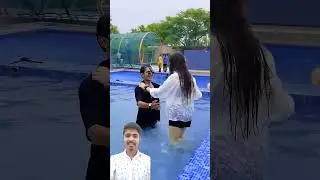Sanaya waterpark me nahane gai hai ❤️🫣 #short #sameer #sanaya