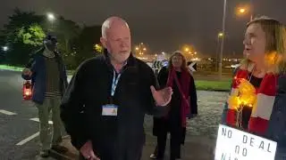 Tony Schofield at Nissan night vigil 14 Aug 2020
