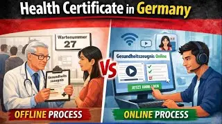 Health Certificate in Germany|Offline vs Online Process Explained |Easy Guide for Jobs #germanyjobs