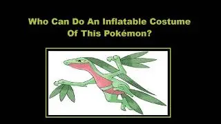 Who Can Make An Inflatable Costume Of Grovyle? (Pokemon Fan Request Video)