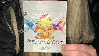 first time trying Solar color dust photochromic pigments!