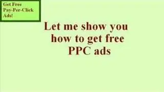 Get Free Pay-Per-Click Ads