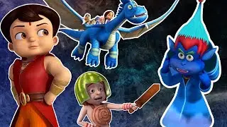 Super Bheem and the Mischievous Alien | Green Gold Kids