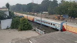 Wag12b locomotive with freight train 