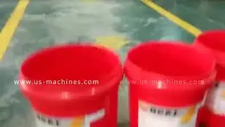 Chemical barrel pail bucket motor gear oil bottle drum labeling machine automatic label applicator