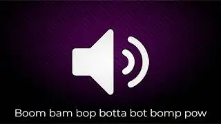 Efecto de sonido de Boom bam bop botta bot bomp pow