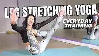 Leg Stretching Yoga EASY! Deep Hamstring Flexibility for Tight Muscles! (4K)