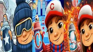 Subway Surfers : Winter Xtreme 🆚 Subway City 🆚 Chicago 