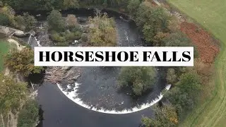 Horseshoe Falls Llangollen from the Air | Beautiful Wales | 4K