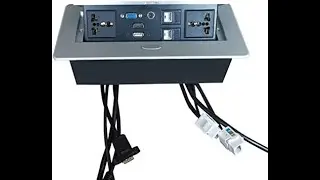 Multimedia Desktop Universal Conference Socket Pop-Up Connection Box