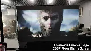 WUPRO LeApex CBSP alr floor rising screen wtih FORMOVIE Cinema edge laser tv