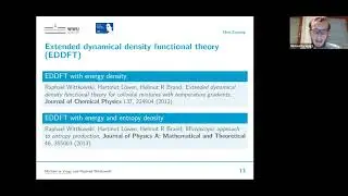 Michael teVruugt U Muenster:DDFT via the Mori Zwanzig Formalism:From Physics to Philosophy