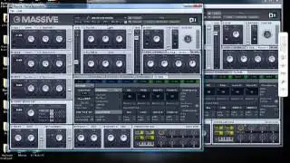 how to make a distorted guitar effect in massive
