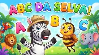 O Alfabeto de ABELHA a ZEBRA: Você Conhece Todos Esses Animais? 🦁Aprenda as Letras | ABC da Selva