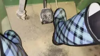 Pedal Pumping Car Clip Custom clip: RAINY DAY! Decided to work my rubber boots on it!