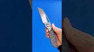 Kansept QTRO Elmax Blade Titanium And Carbon Fiber Handle Crossbar Lock Folding Knife#edcknife #edc
