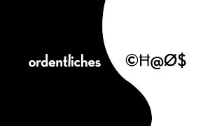 ordentliches chaos - eine audiovisuelle installation