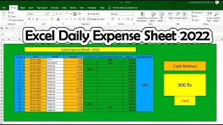 Daily Exprence Sheet Excel in Formula || Expense report in Excel Formula Manage & Tutorial Discuss