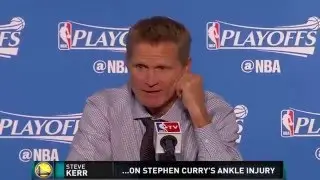 Steve Kerr talks about Stephen Curry's Injury