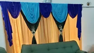 how to make curtain swag tales at home/ DIY