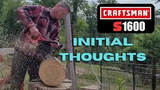 Initial thoughts: Craftsman S1600 Chainsaw