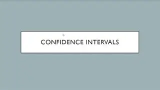 Confidence Intervals  Bootstrapping  Type I and II errors  and Power