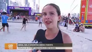 Arena Farofa do SCC SBT movimenta o vôlei na praia | Cotidiano | SCC Meio-Dia