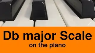 Db Major Scale Piano Tutorial✨